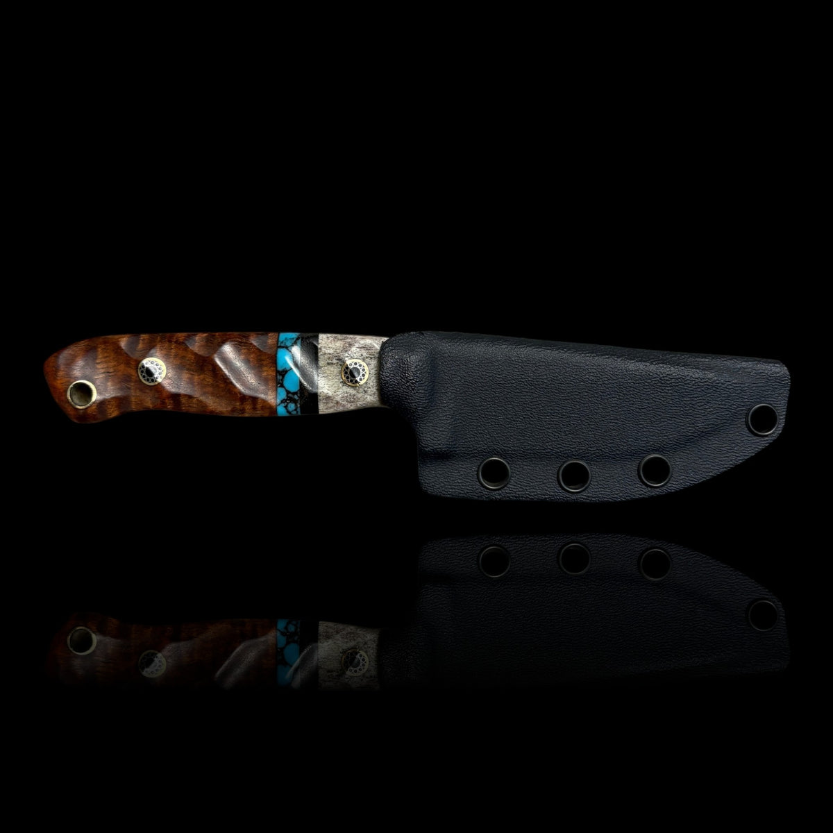 Micro Fieldcraft- Elk antler/Iron wood/ turquoise/ Tasmanian black wood