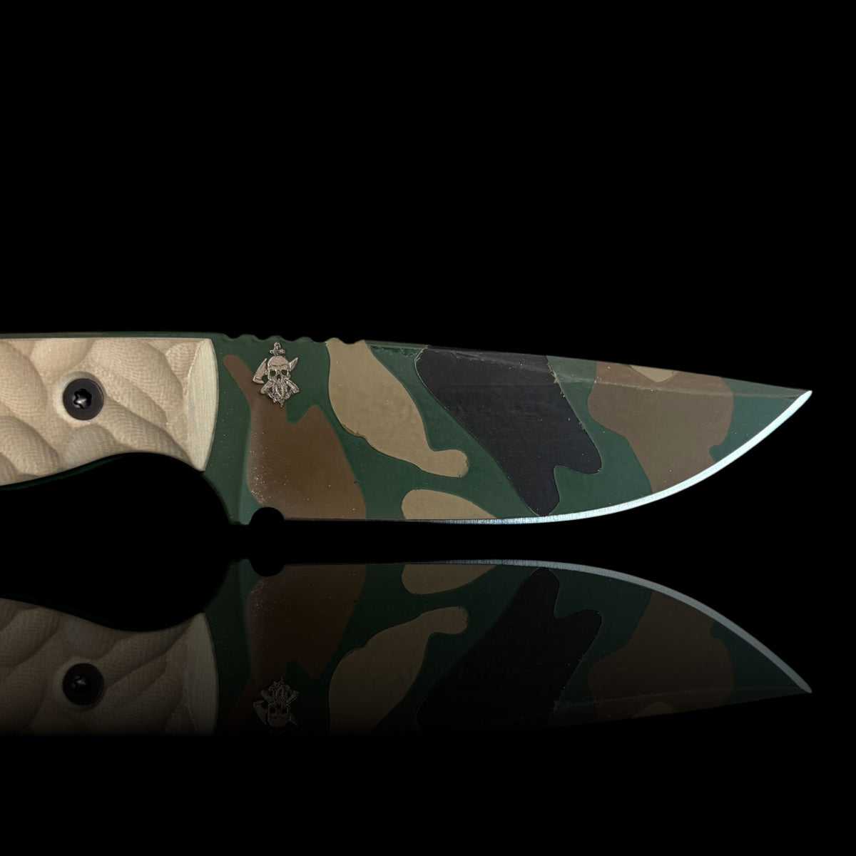 FIELDCRAFT- Tan G10. M81 Cerakote and sheath.