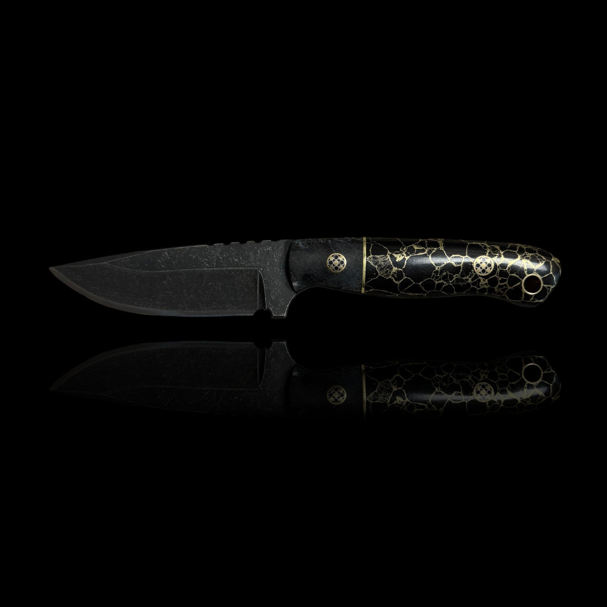 Human Bone Micro Fieldcraft- Human Trabecular Bone & Clear Resin/ Brass/ Gold webbed tru stone.