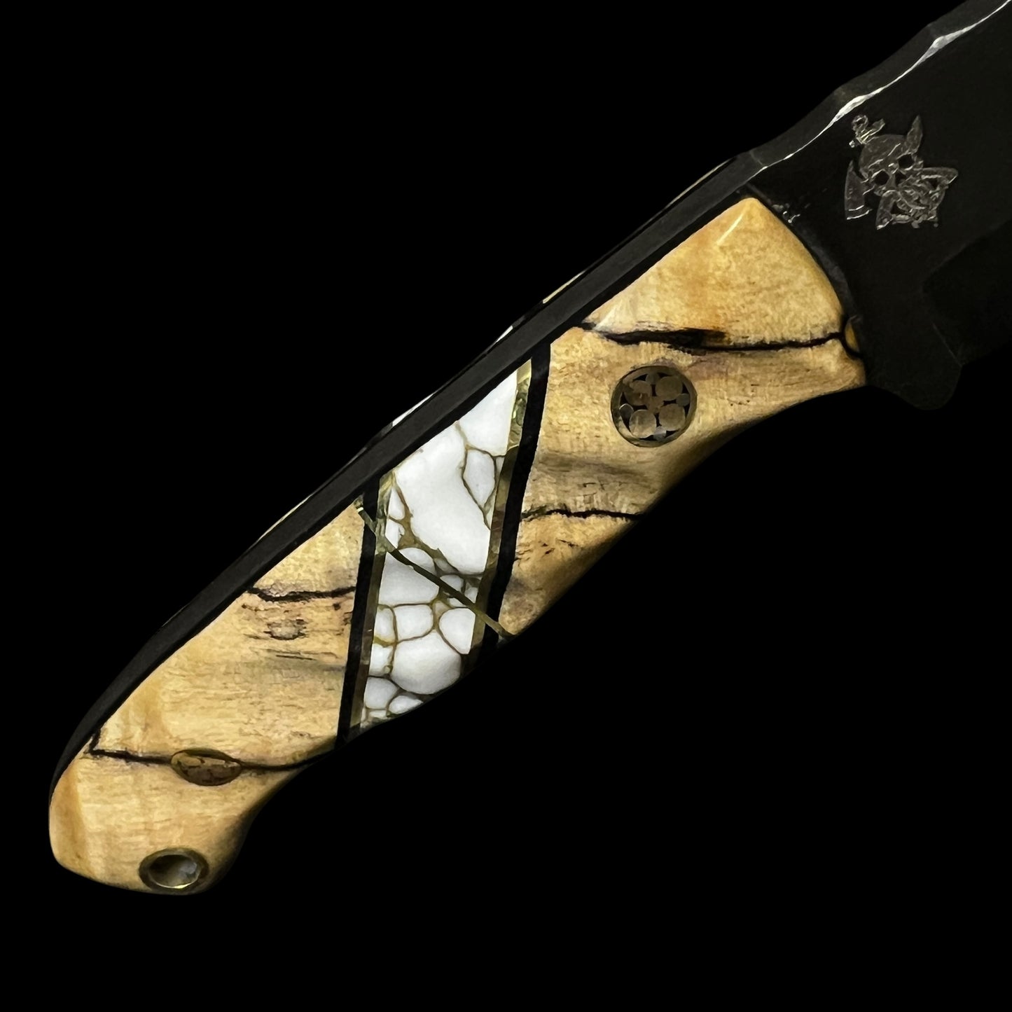 Magnacut Micro Fieldcraft- Hickory/ Gold Webbed Tru stone/ Brass.