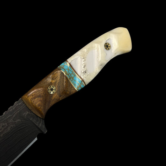FIELDCRAFT- Iron Wood/ Brass/ Natural Micarta/ Camel bone