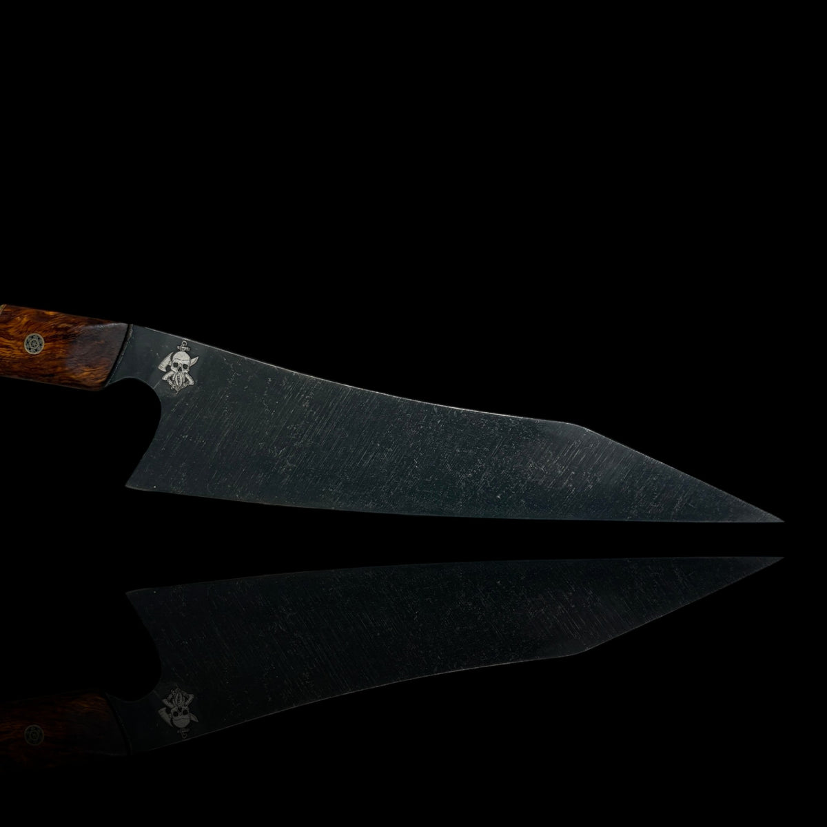 AEBL GYUTO- Iron Wood/ Brass/ Natural Micarta/ Gold Webbed Turquoise.