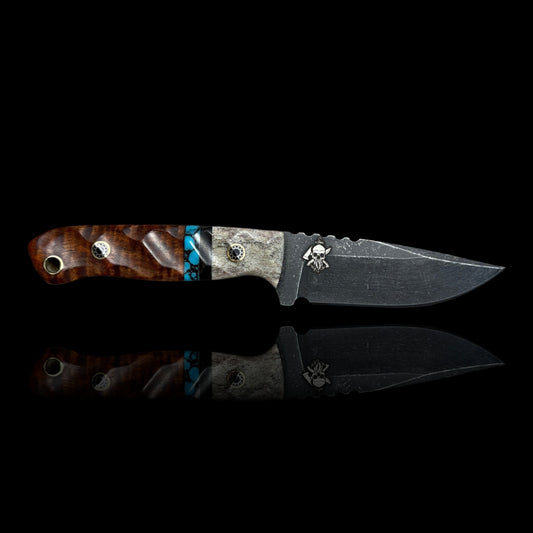 Micro Fieldcraft- Elk antler/Iron wood/ turquoise/ Tasmanian black wood
