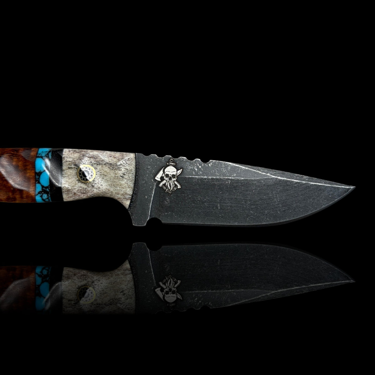 Micro Fieldcraft- Elk antler/Iron wood/ turquoise/ Tasmanian black wood
