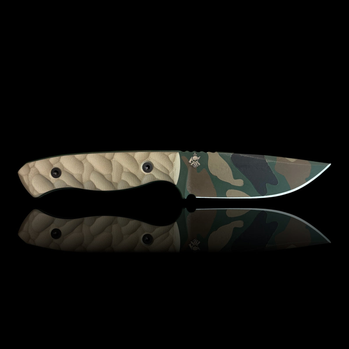 FIELDCRAFT- Tan G10. M81 Cerakote and sheath.