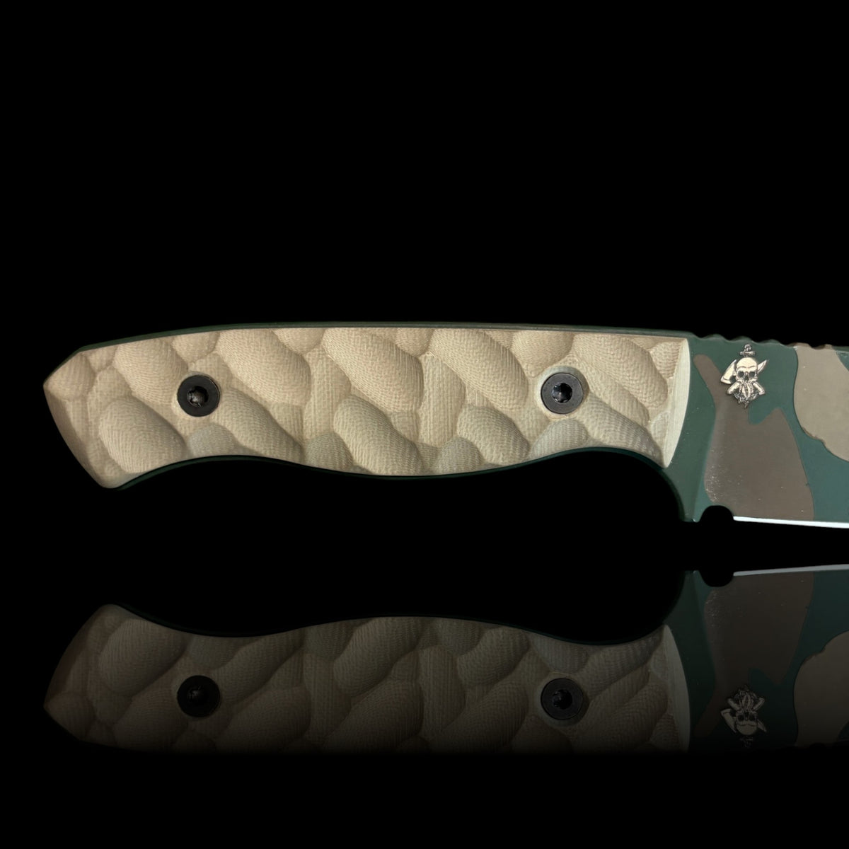 FIELDCRAFT- Tan G10. M81 Cerakote and sheath.
