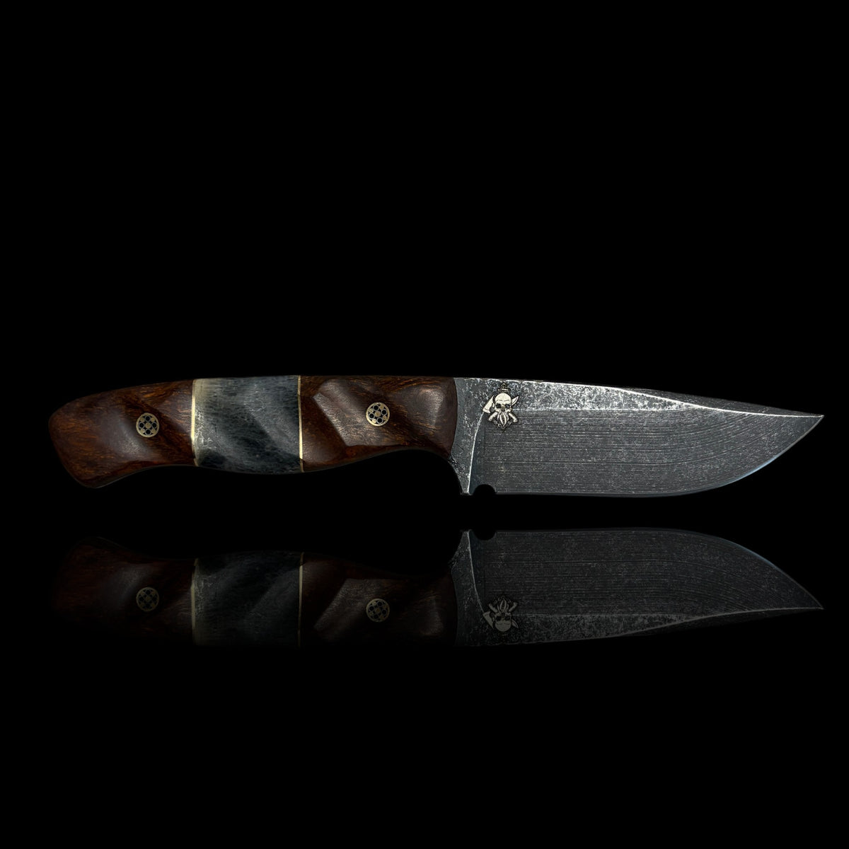Human Tibia Bone FIELDCRAFT- Iron Wood/ Brass/ Human Trabecular Bone & Clear Resin
