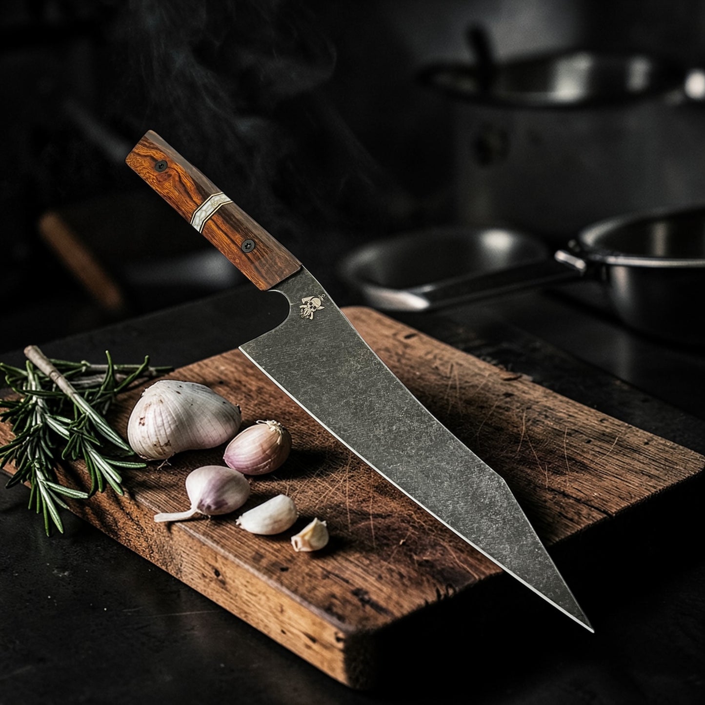 CHEF SET- Iron Wood/ Gold Webbed Trustone