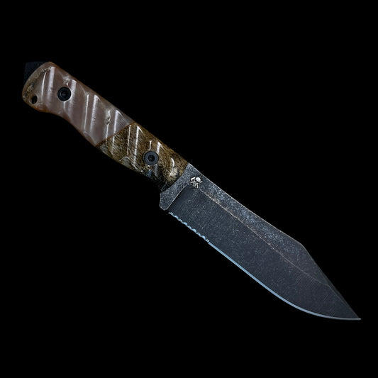Bowie Knife - Giraffe Bone/ Rams Horn
