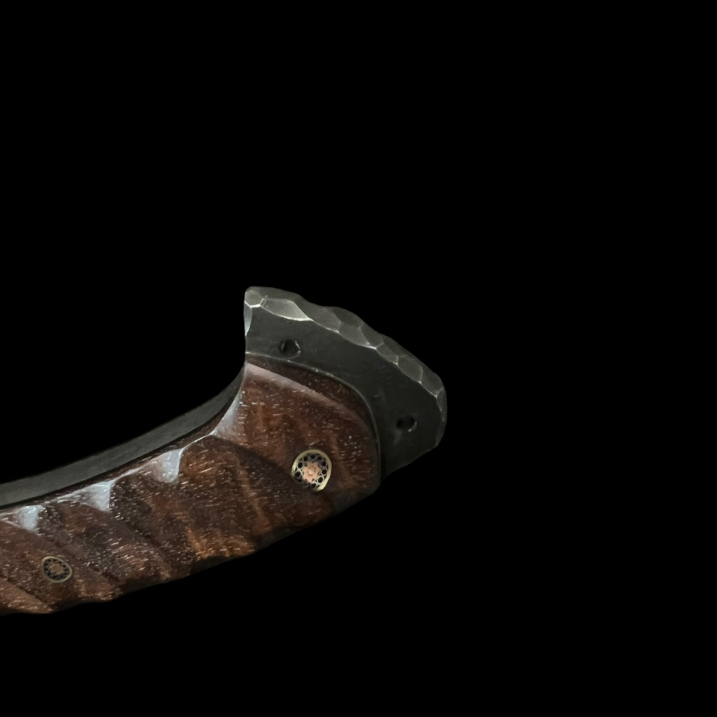 Crash Axe- Giraffe Bonne/ Carbon Fiber/ Hawaiian Curly Koa. Pins- Mosaic